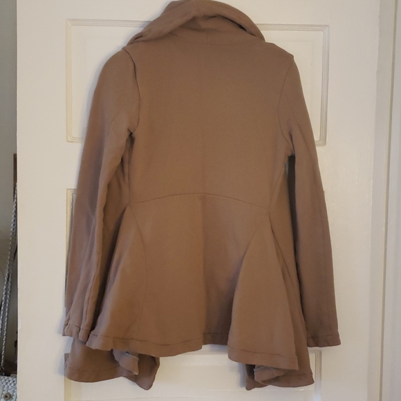 Free People Coffee Tan Cotton Jacket S - Picture 2 of 4